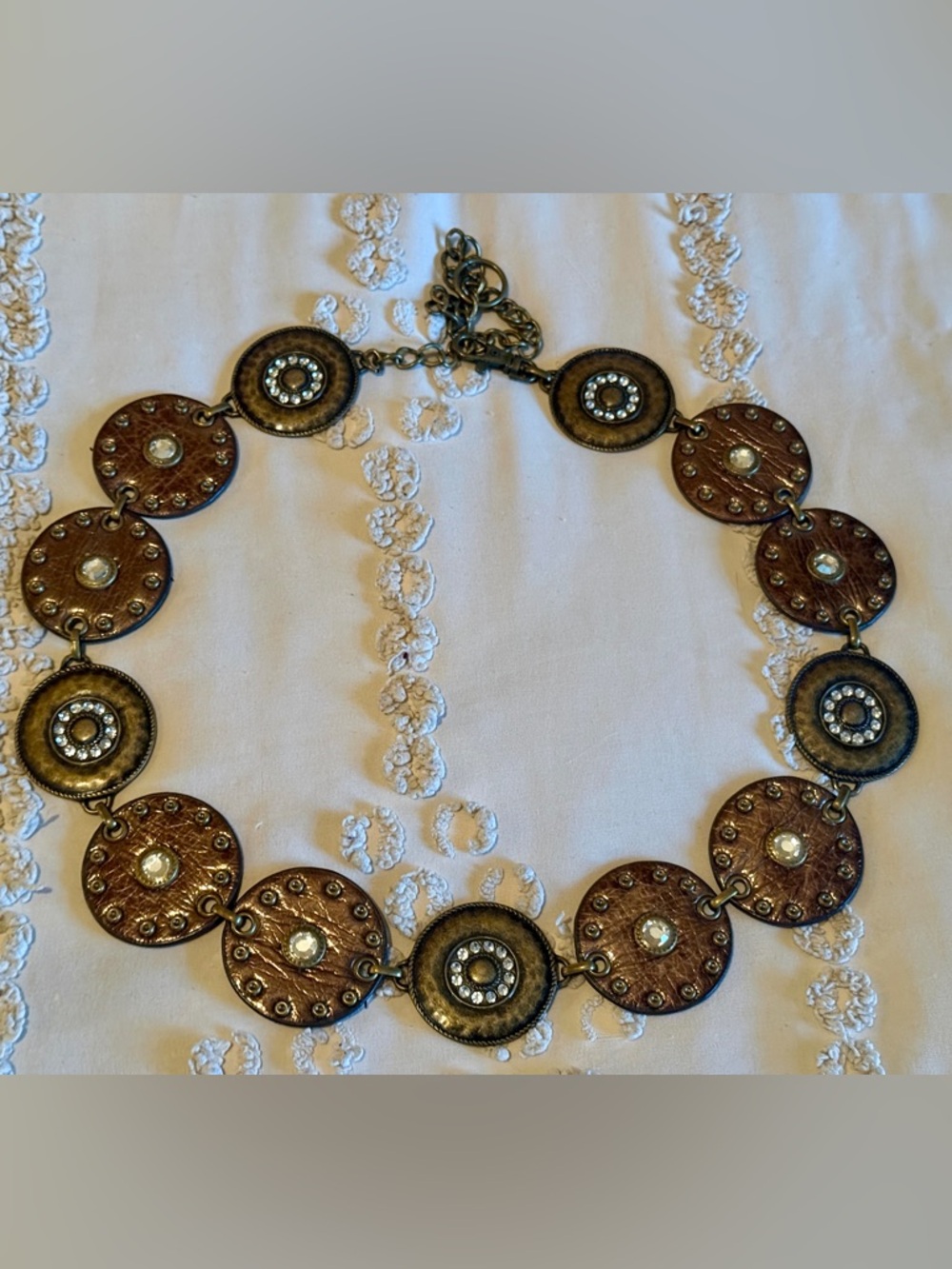 boho medallion concho western circle belt - Picture 3 of 9